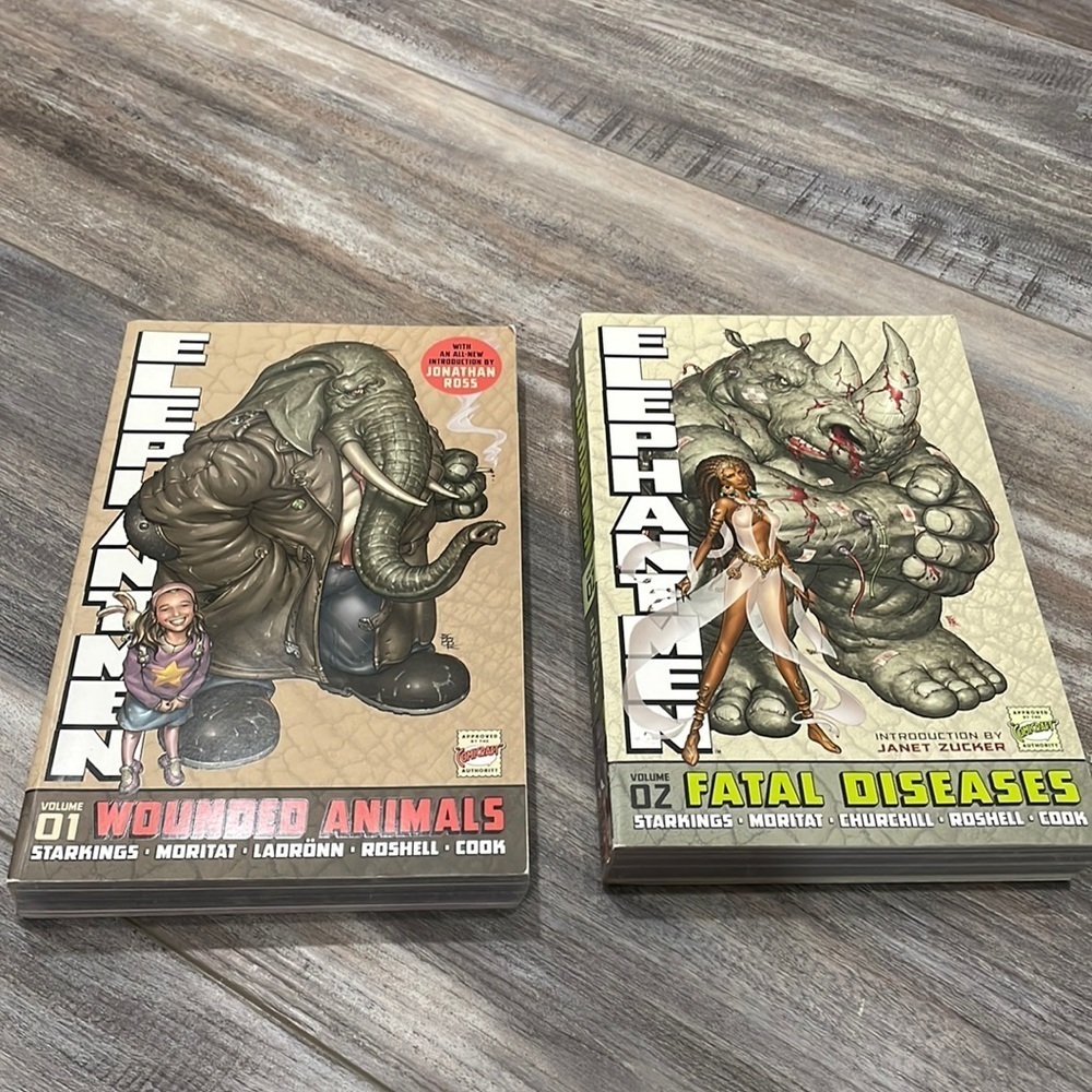 Elephantmen volume 1 & 2 graphic novels